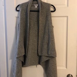 Gray sweater vest